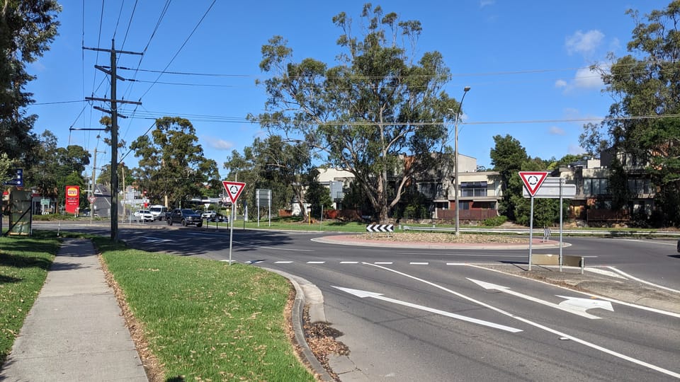 Photo of roundabout at Five Ways in Mooroolbark